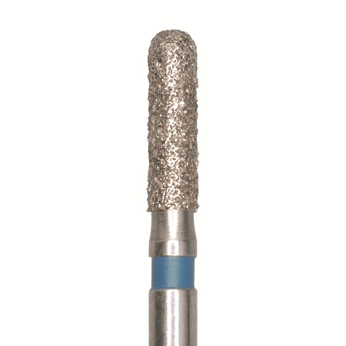Jota Бор алмазный 838L 014 FG, синий, 5 шт. Форма: цилиндр с закругленным концом.