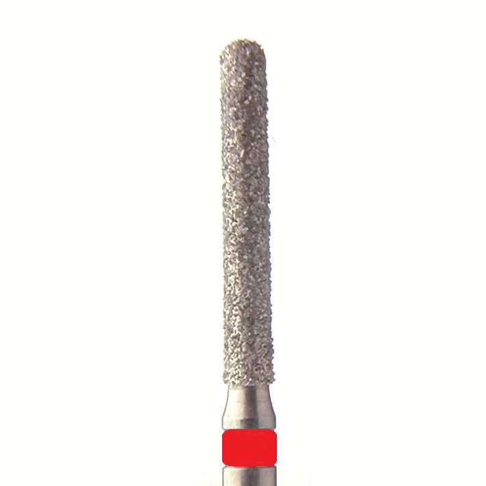 Jota Бор алмазный 882 012 FG, красный, 5 шт. Форма: цилиндр с закругленным концом.