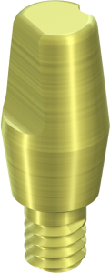 Стоматорг - Монолитный абатмент 6° RN, H 4 мм, желтый, Ti
