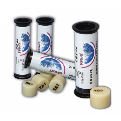 Стоматорг - Пресс-таблетки транспарент Zirkonia TB2, 4 х 2 гр  (Yeti, Германия)