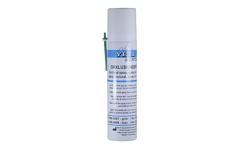 Стоматорг - Спрей Yeti окклюзионный белый (75 мл) для индикации контактных точек.