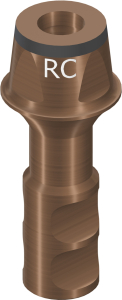 Стоматорг - Аналог абатмента для цементной фиксации, RC Ø 6,5 мм, AH 4 мм, TAN