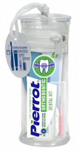 Набор Pierrot Orthodontic Kit TRAVEL ORTHO (зубная щетка, зубная паста, воск, 2 ёршика)