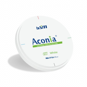 Стоматорг - Диск диоксида циркония Aconia ST, белый, 98x20 мм