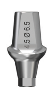 Стоматорг - Абатмент Astra Tech полупрофильный TiDesign 4.5/5.0, диаметр 6,5 мм, высота 1,5 мм.