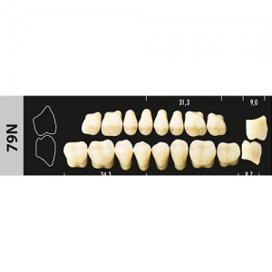 Стоматорг - Зубы Major A3,5 79N жевательный верх, 8 шт (Super Lux).