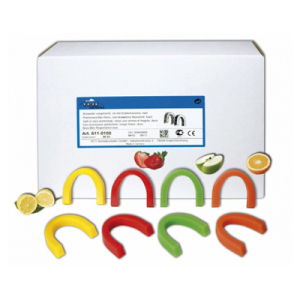 Стоматорг - Воск для регистрации прикуса, валики, средней твердости, вкус яблока, 96 шт.