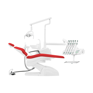 Установка стоматологическая Fengdan QL2028 (Pragmatic) с верхней подачей с мягкой обивкой цвет М02 красный - Fengdan