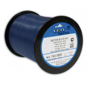 Стоматорг - Восковая проволока DETON, D=3,0 мм, средняя   твердость, голубая, 250 г.