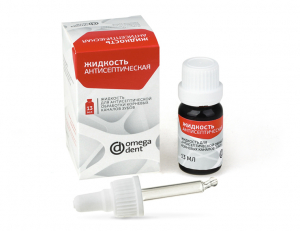 Омега-Дент Жидкость для антисептической обработки каналов Хлоргексидин 2%, 13 мл
