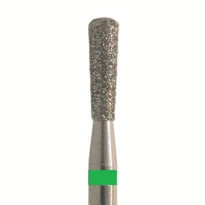 Стоматорг - Бор алмазный 808RL 018 FG, зеленый, 5 шт. Форма: грушевидный