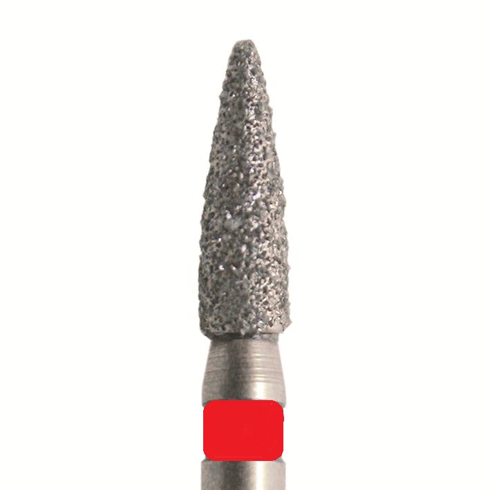 Jota Бор алмазный 861 012 FG, красный, 5 шт. Форма: цилиндр с заостренным концом.