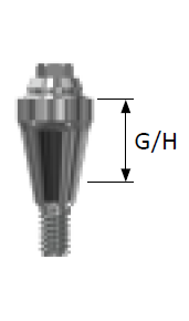 Стоматорг - Абатмент мультюнит, прямой, высота десны 2.5 мм, одиночный, Mini               
