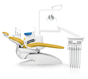 Установка стоматологическая BZ636 compact с нижней подачей со скалером цвет Р05 жёлтый - Fengdan