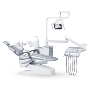 Комплект Установка стоматологическая QL2028 (Pragmatic) с нижней подачей цвет P15 серебристый  - Fengdan