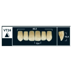 Стоматорг - Зубы Yeti B3 VT24 фронтальный верх (Tribos) 6 шт.