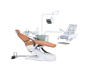 Установка стоматологическая BZ637 Luxury с верхней подачей цвет М08 оранжевый - Fengdan