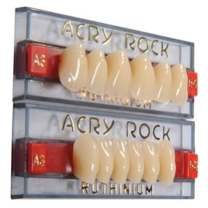 Стоматорг - Зубы AcryRock Набор из 6 зубов фронт.низ. I-38 цвет A3,5