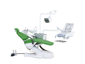 Установка стоматологическая BZ637 Luxury с верхней подачей цвет М07 зелёный - Fengdan