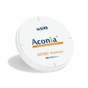 Стоматорг - Диск CAD/CAM из диоксида циркония Aconia,SHT ML, оттенок OM2, размер 98, толщина 12 мм