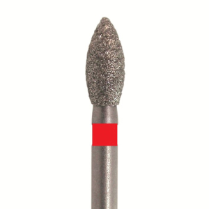 Стоматорг - Бор алмазный 830 018 FG, красный, 5 шт. Форма: пламя