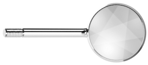 Стоматорг - Зеркало без ручки, не увеличивающее, алюминий, диаметр 18 мм ( №2 ), 12 штук