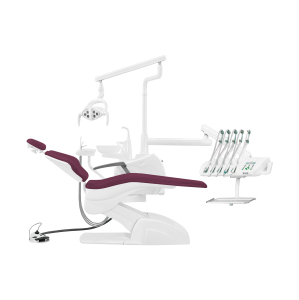 Установка стоматологическая Fengdan QL2028 с микромотором (Pragmatic) с верхней подачей с мягкой обивкой цвет М09 темно - фиолетовый - Fengdan