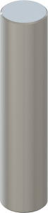 Стоматорг - Пин для втулки с уступом 049.810 Размеров: Ø 3,5 мм, L 16 мм, Ti