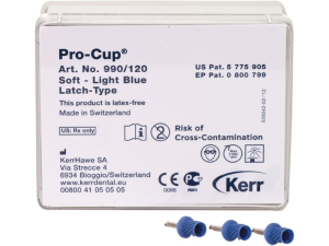 Kerr Полировочные чашечки Pro-Cup жесткие, темно-синие (винтообразные) 120 шт.