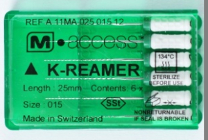 Стоматорг - K-Reamer N15 L25 6 шт. M-ACCESS - ручной каналорасширитель.
