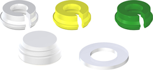 Стоматорг - Набор ретенционных вставок с пластиковой матрицей для Novaloc, PEEK, комплект на два абатмента