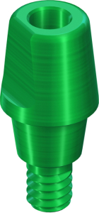 Стоматорг - Монолитный абатмент 6° WN, H 4 мм, зеленый, Ti