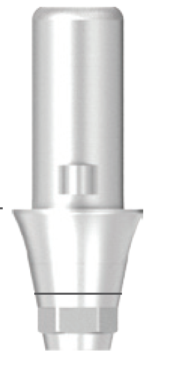 Стоматорг - Титановое основание для цементируемого абатмента (Ø 4.5, h 7, десна 2)  с шестигранником для стандартных/широких имплантатов
