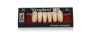 Стоматорг - Зубы SR Vivodent PE Набор из 6 зубов Chromascop фронт.низ. A5 1A.