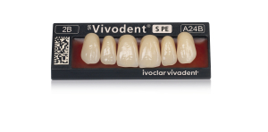 Стоматорг - Зубы SR Vivodent PE Набор из 6 зубов Chromascop фронт.верх. A37 1A.