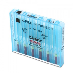 Стоматорг - K-File Nitiflex N20 L25 6 шт. - каналорасширитель ручной супергибкий из NiTi сплава