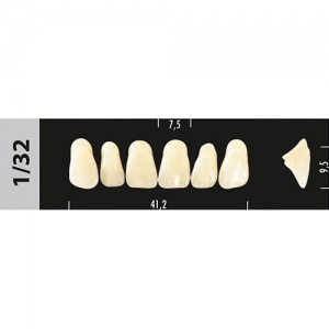Стоматорг - Зубы Major A2  1/32 фронтальный верх, 6 шт (Super Lux).