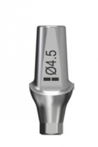 Стоматорг - Абатмент Astra Tech полупрофильный TiDesign 3.5/4.0, диаметр 4,5 мм, высота 1,5 мм.