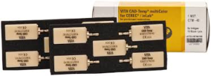 Стоматорг - Блоки VITA CAD-Temp multiColor for CEREC/inLab, 3M2T, CTM-40, 10 шт.