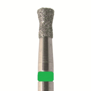 Стоматорг - Бор алмазный 806 010 FG, зеленый, 5 шт. Форма: обратный конус с "воротничком"