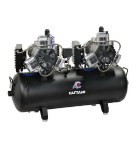 Компрессор Cattani  7 установок, с 2-мя осушителями, ресивер 150 л (3-фазный) - Cattani