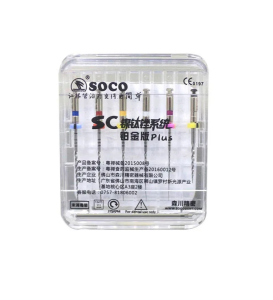 Стоматорг - SOCO SC PLUS машинные файлы, длина 25 мм, ассорти,  с памятью формы SC-Plus, упаковка 6 штук