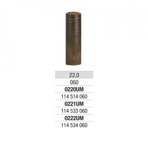 Edenta Полиры для сплавов Cr-Co 0221 "цилиндр" (тём.коричнев.), средняя абразивность, h=22mm, d=6mm