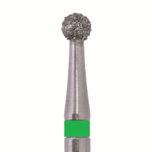 Стоматорг - Бор алмазный 801 014 FG, зеленый, 5 шт. Форма: шар