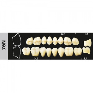 Стоматорг - Зубы Major A2 76N жевательный низ, 8 шт (Super Lux).