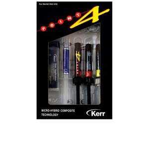 Kerr Point-4 Mini Kit  - светоотверждаемый  композитный материал (A2, A3,ОA2 по 3 г + Optibond Solo Plus 3 мл+ протравливающий гель).