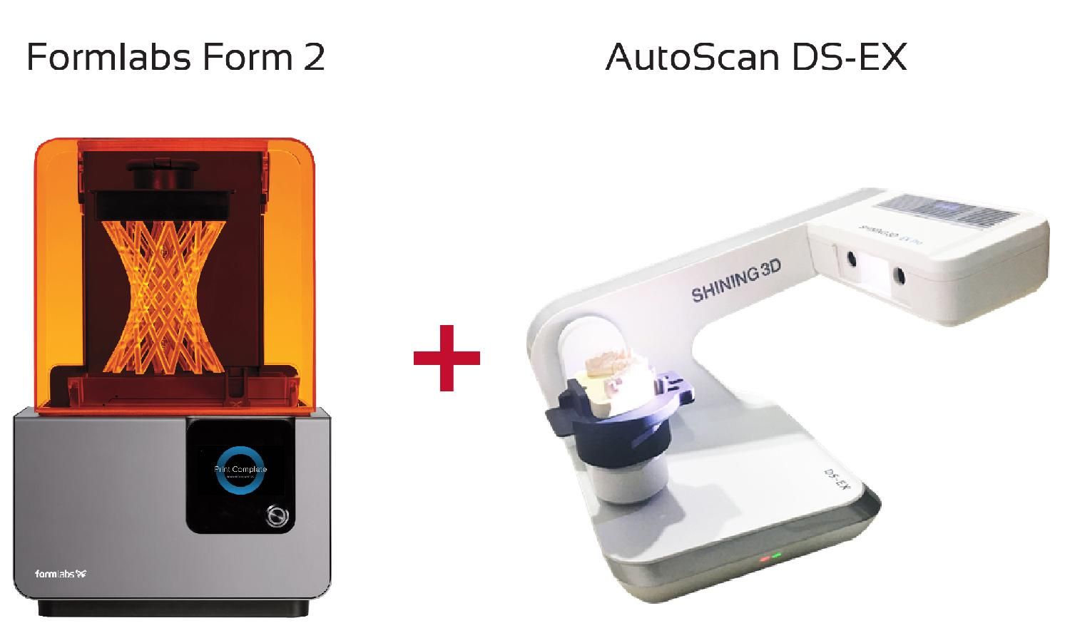 Специальное предложение на комплект оборудования 3D сканер DS-EX и 3D принтер Formlabs Form 2!