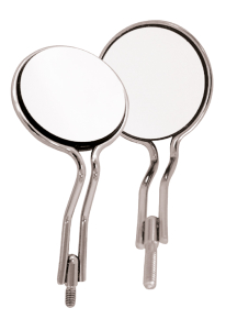 Стоматорг - Зеркало без ручки, не увеличивающее, родиевое, двустороннее ( №4 ), 12 штук