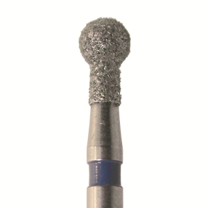 Стоматорг - Бор алмазный 802 023 FG, синий, 5 шт. Форма: шар с "воротничком"