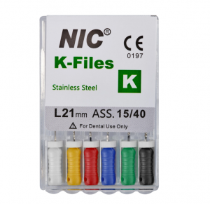 Стоматорг - K-Files Nic Superline № 035 21 мм, 6 шт. - ручной каналорасширитель 
